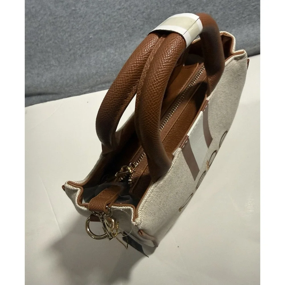 Bebe Paisley Mini Canvas Satchel Caramel 1SZ